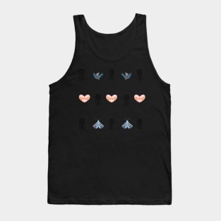 Hearts, Moths & Birds Tank Top